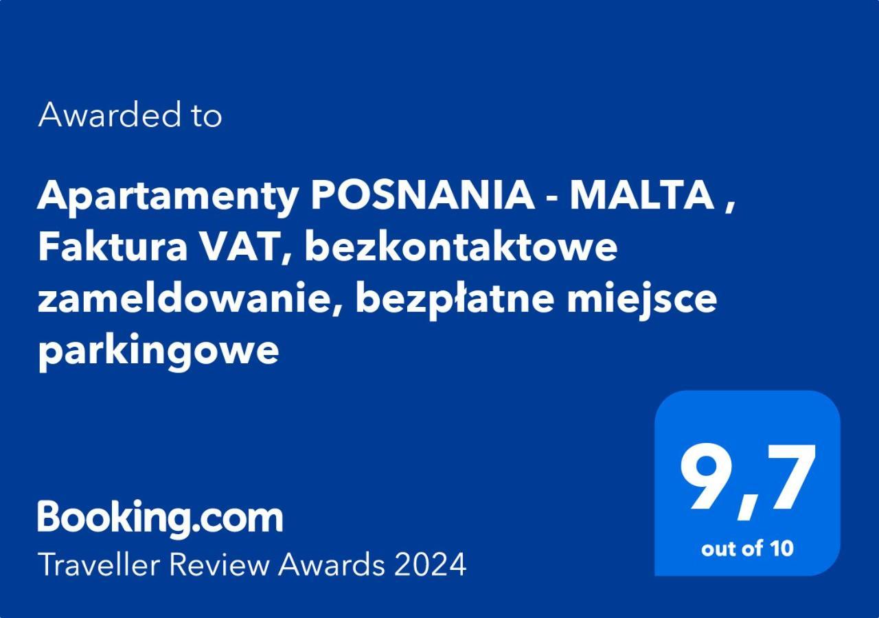 Totu Today - Posnania - Malta Apartamenty , Faktura Vat, Self Check-In, Bezplatny Parking Poznań Zewnętrze zdjęcie
